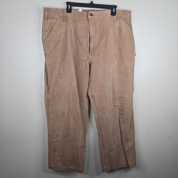 Carhartt 811 brown worn dungree fit size 42x30 - Picture 1 of 7